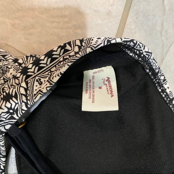 Arizona Shamrock Swimsuit Halter top BlackWhite - Picture 4 of 4